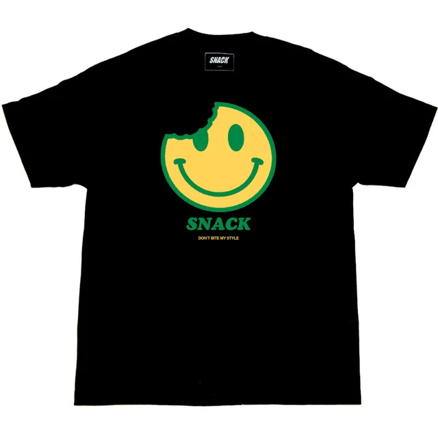 Snack Bite t-shirt cotone nera