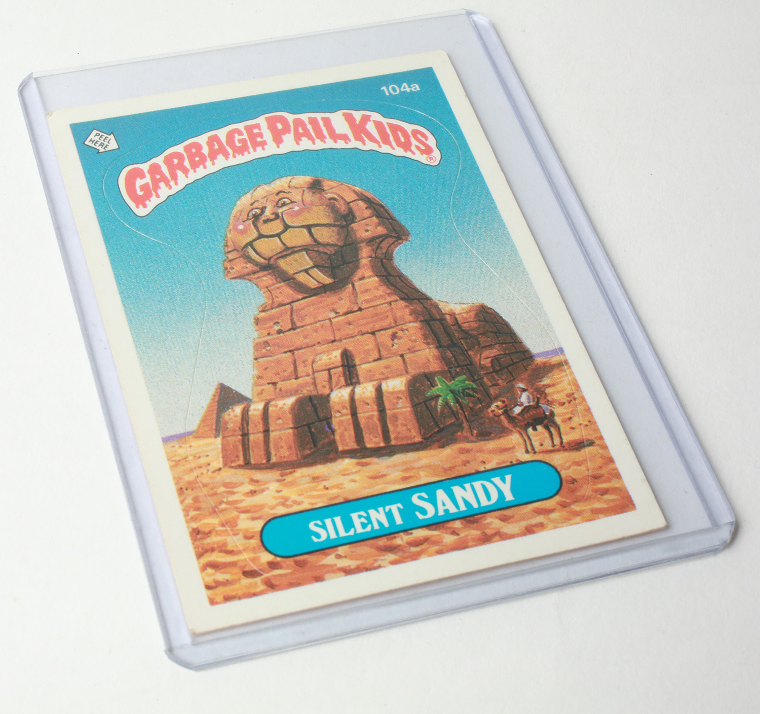 Garbage Pail Kids Silent Sandy carta collezionabile 1986 Series 3