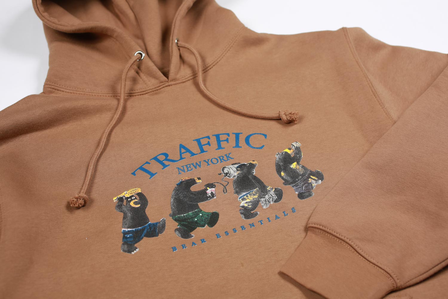 Traffic Bear Essentials felpa cappuccio pecan