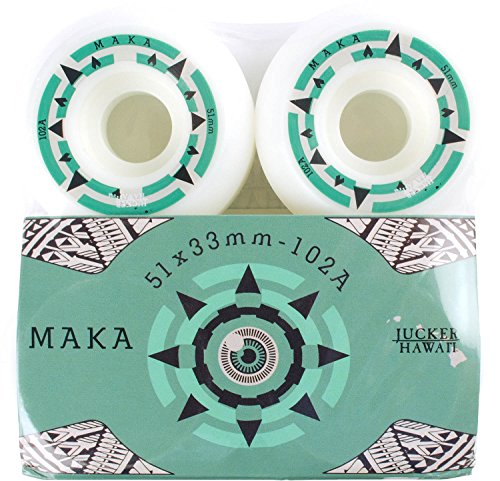 Jucker Hawaii Maka ruote skateboard 51mm 102A set 4 pezzi
