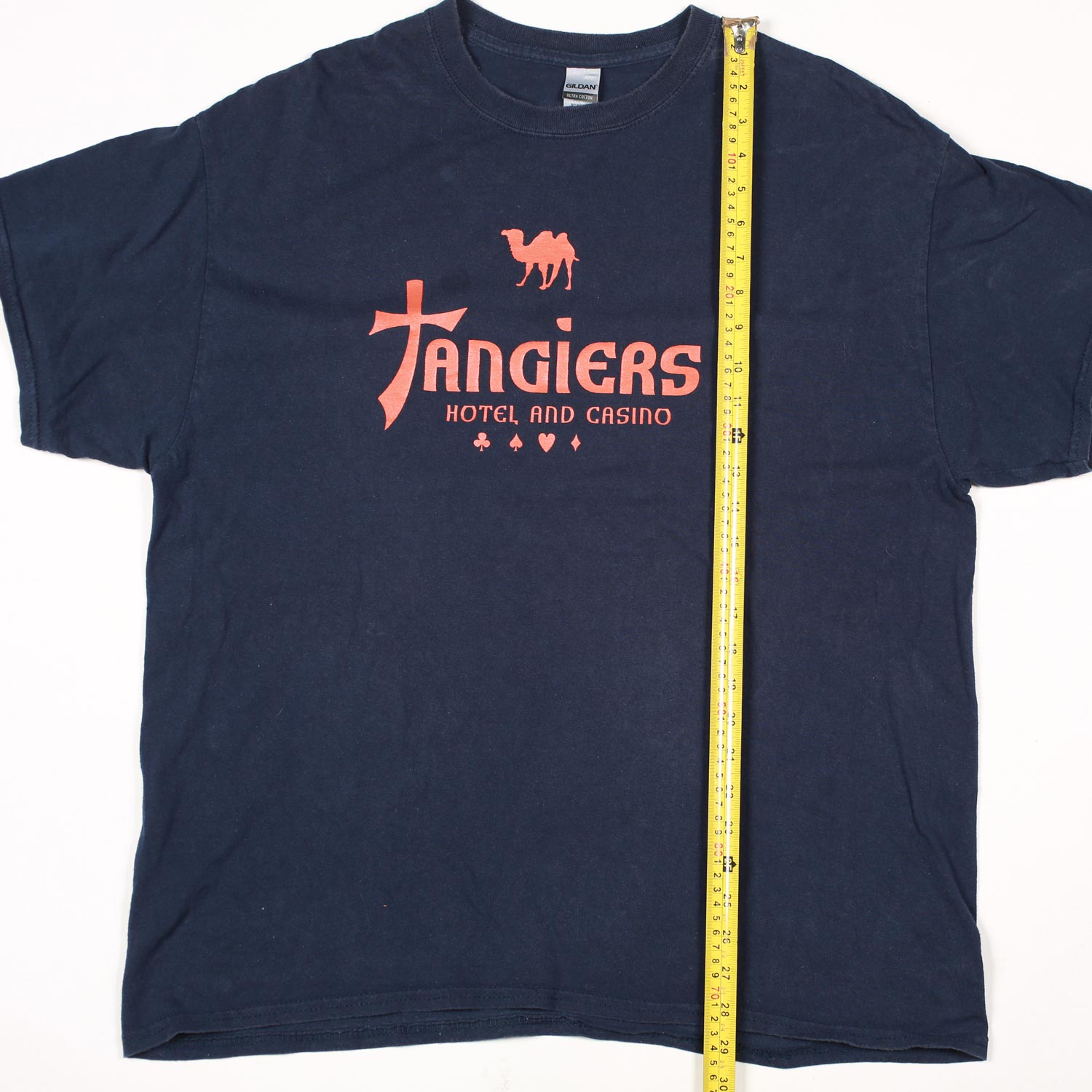 Tangiers Hotel Casino maglietta vintage blu XL cotone