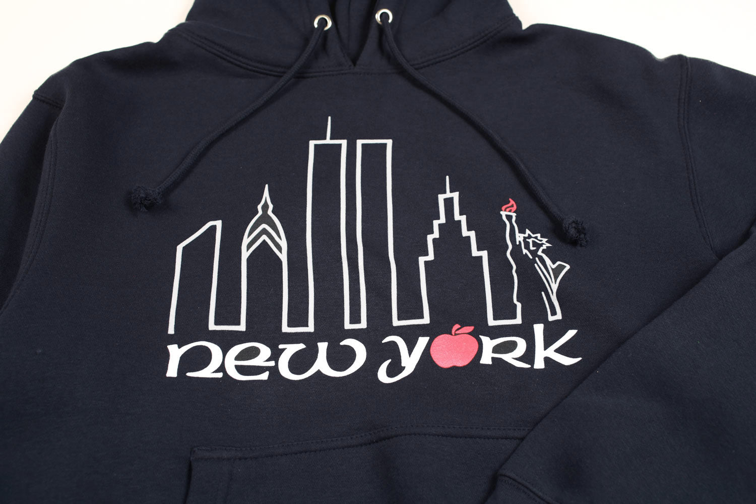 Theories Big Apple felpa con cappuccio blu navy