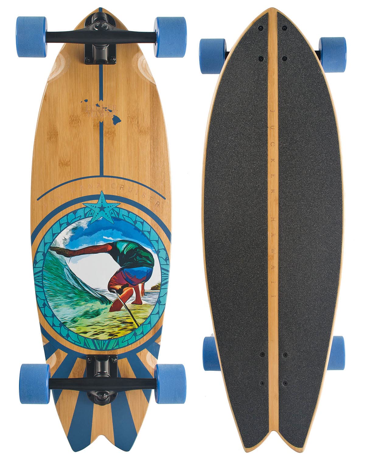 Jucker Hawaii Pau Hana cruiser skate bambù 80cm