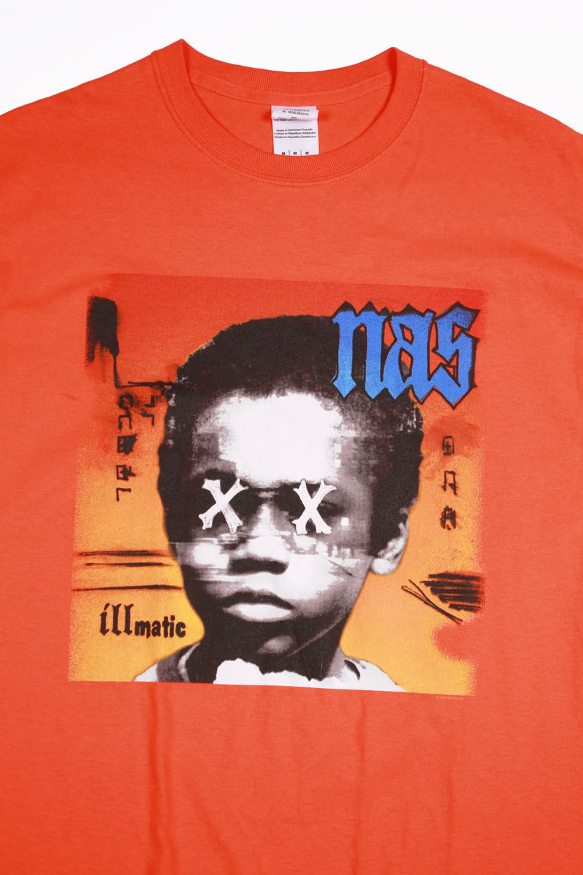 Nas Illmatic t-shirt arancione taglia M