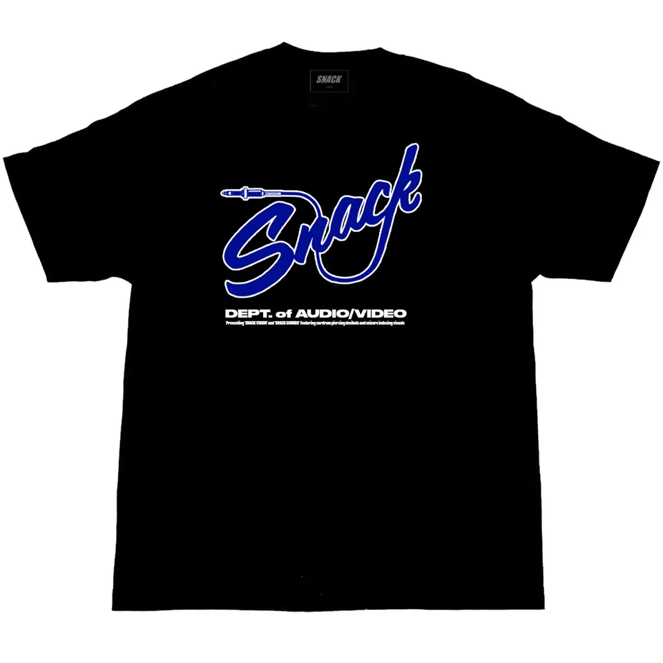 Snack Mic Check t-shirt cotone nera M