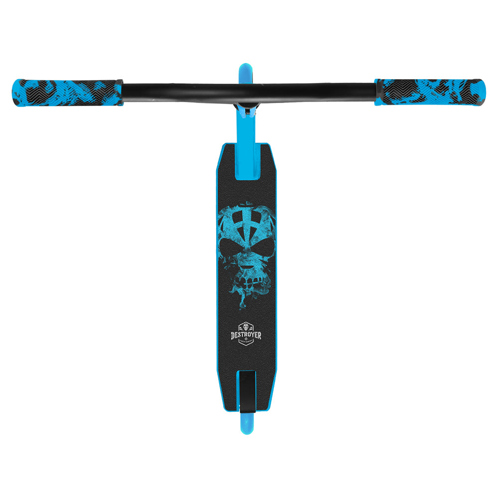 Street Surfing Destroyer monopattino stunt Smoked Skull Blue