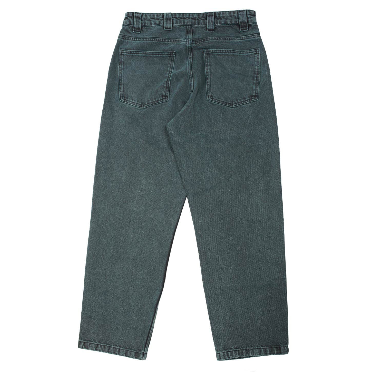 Theories Plaza jeans baggy verde denim cotone 11.5oz