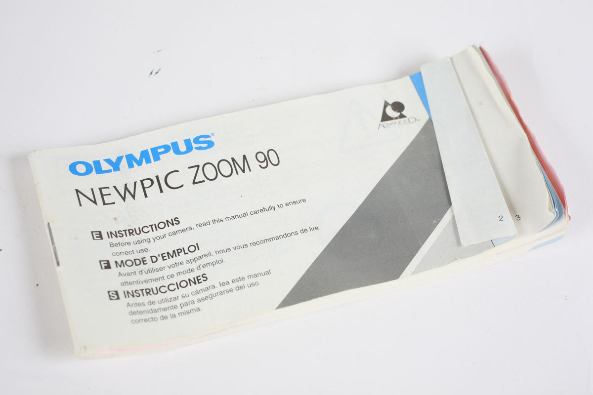 Olympus Newpic Zoom 90 Fotocamera APS Nera con Borsa