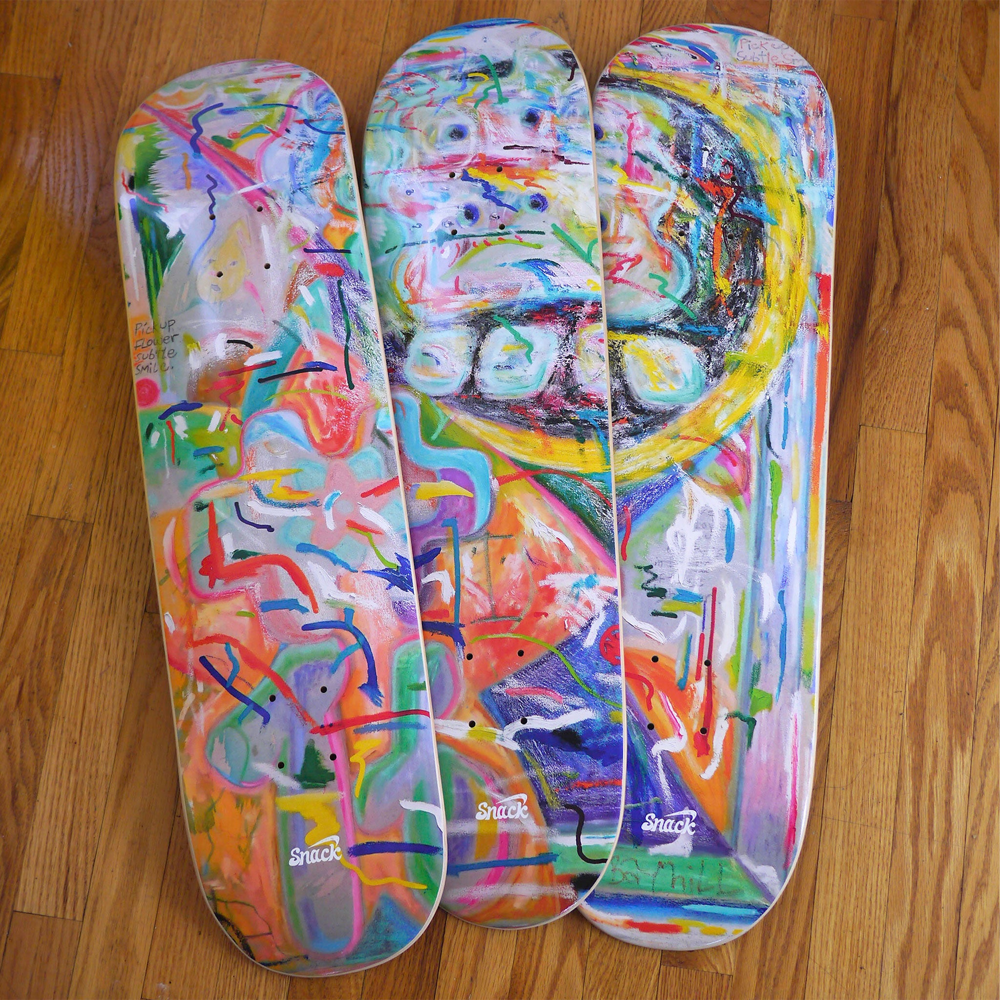 Snack Skateboarding Wu Flower tavola skateboard 8.5 grip