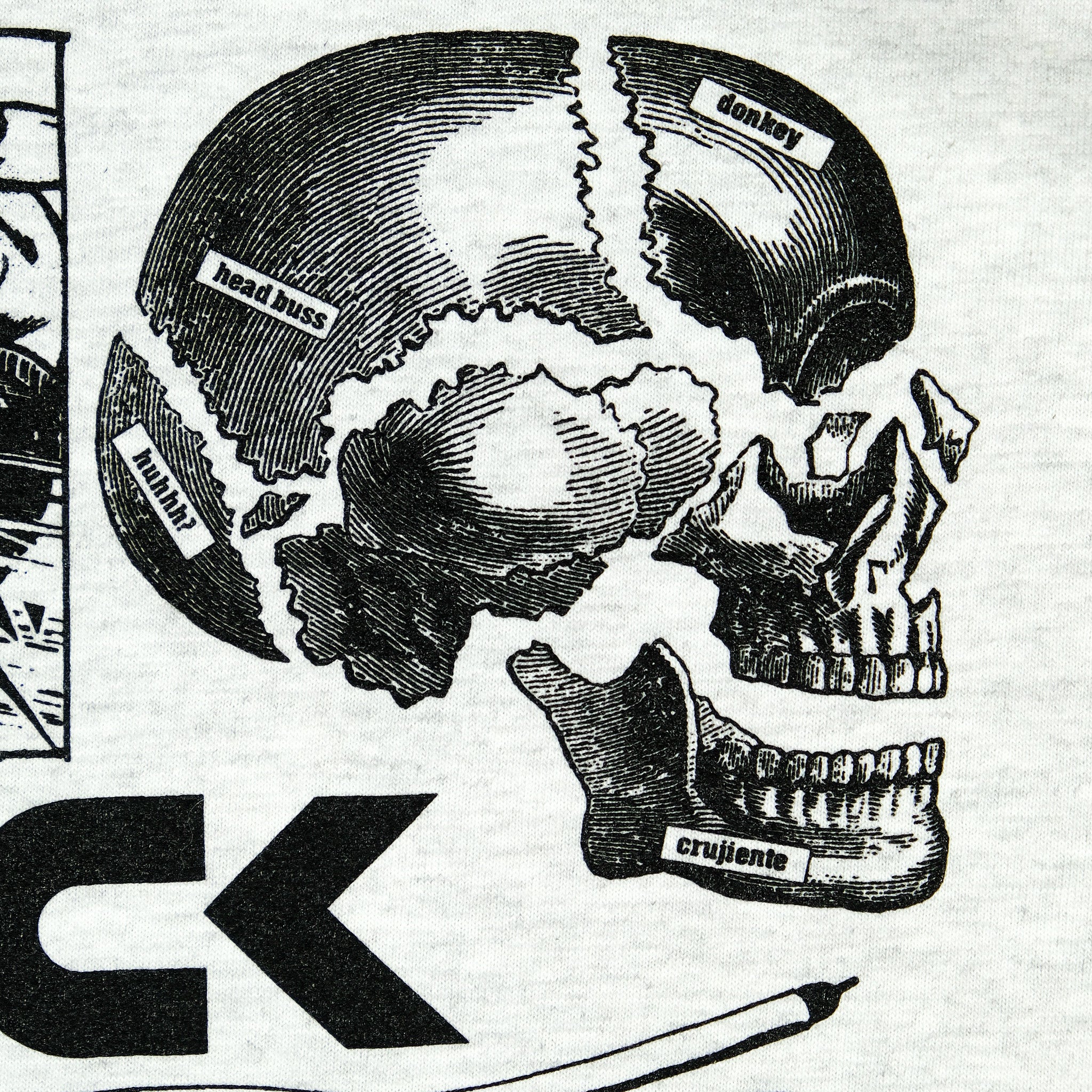 Snack Skateboarding Team Manager t-shirt ash L cotone