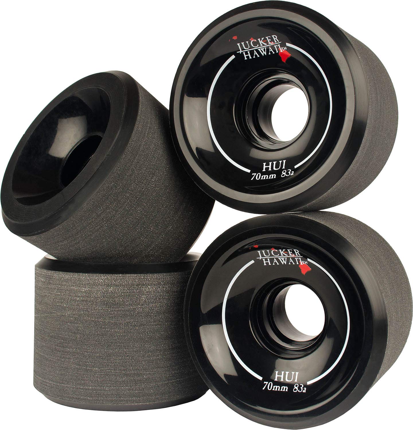 Jucker Hawaii Hui Ruote Longboard 70mm 83A x4 ABEC 9