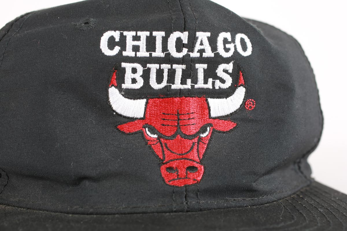 Chicago Bulls snapback cappello nero vintage