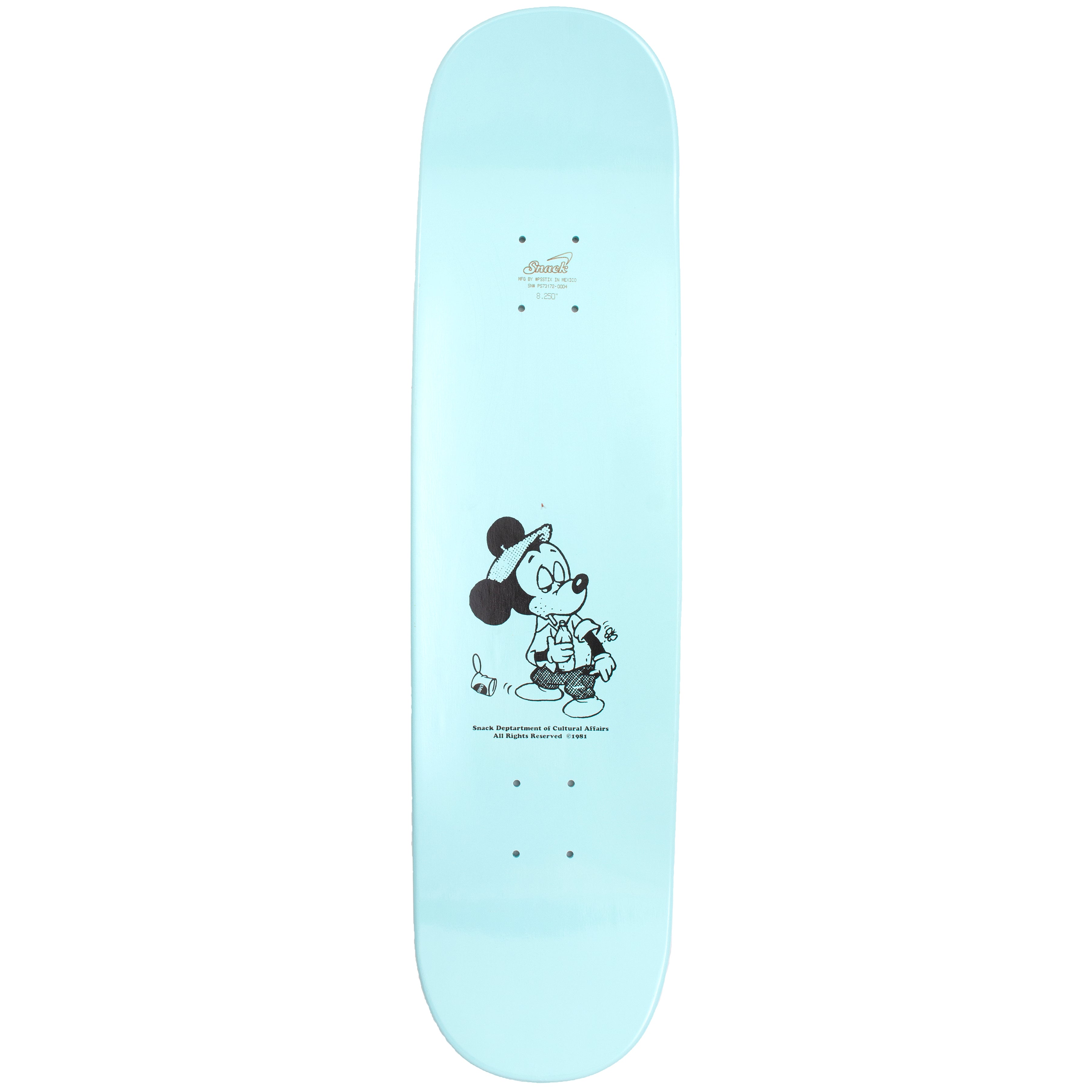 Snack Seein The Sights tavola skate 8.25 blu