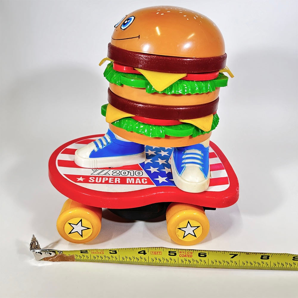 Super Mack Burger 1988 giocattolo skate panino 20 cm