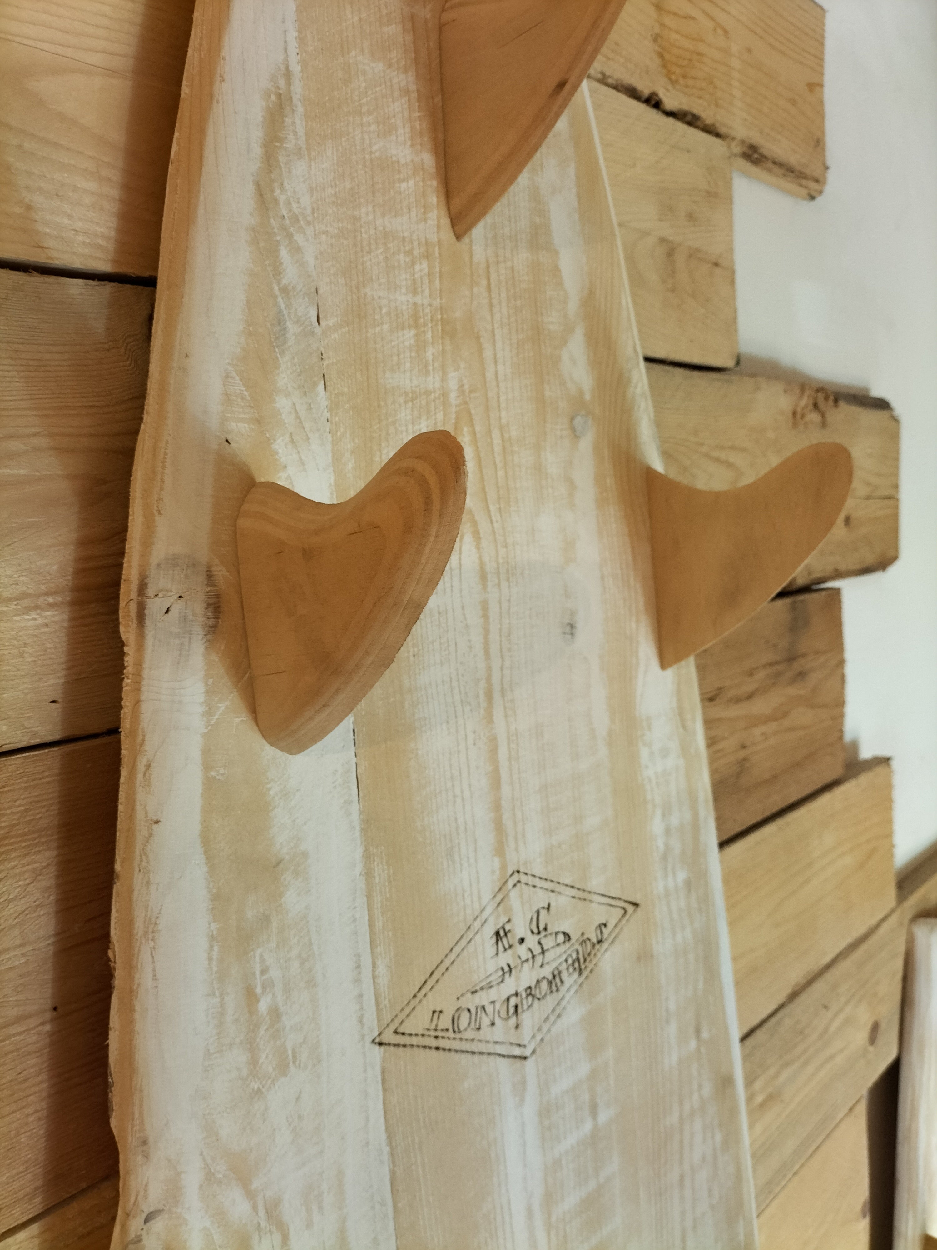 AC Longboards Blue Line 6' appendiabiti legno 180 cm