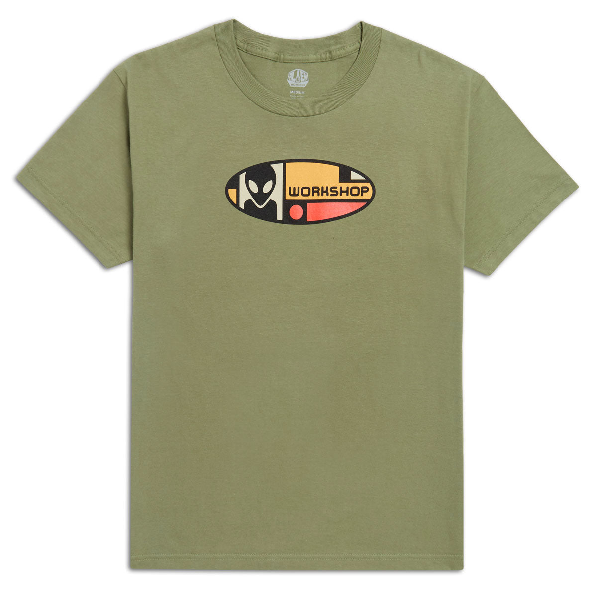 Alien Workshop Alien Oval t-shirt green clay cotone