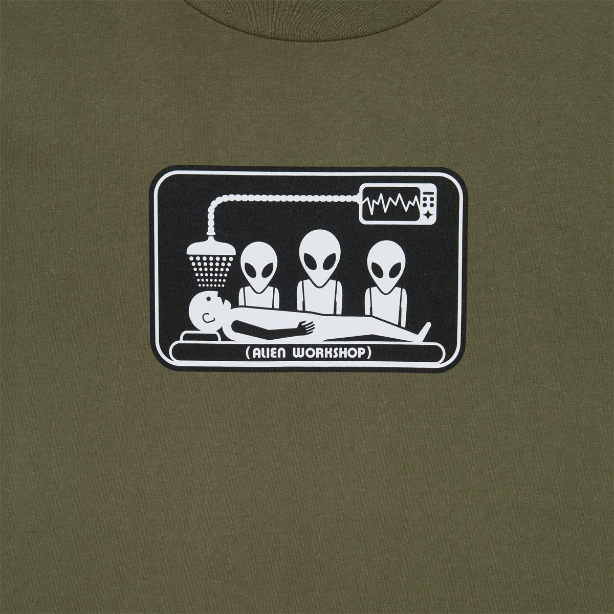 Alien Workshop Abduction maglietta skate verde cotone