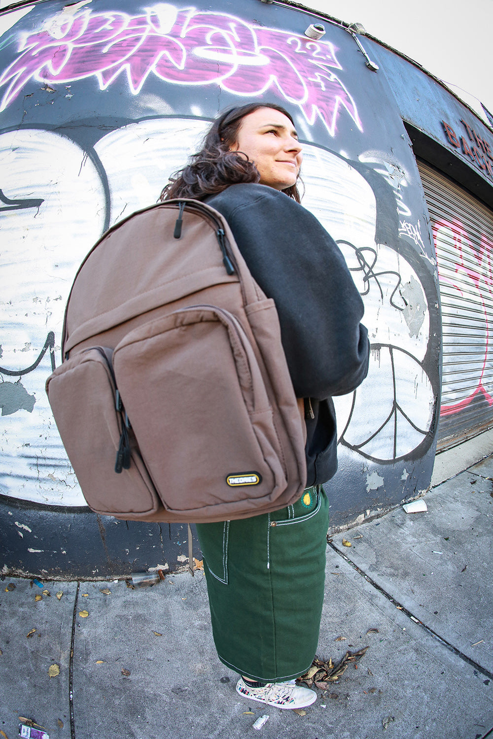 Theories Ripstop Trail zaino marrone nylon