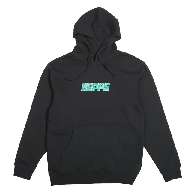 Hopps Tiger Camo Felpa Cappuccio Nera Logo Mimetico