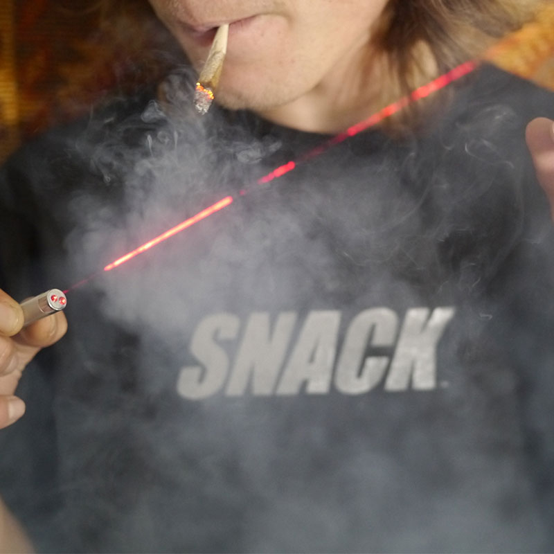 Snack Laser Pointer puntatore laser LED portachiavi