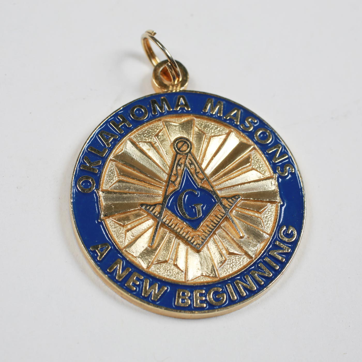 Masons Oklahoma medaglione spilla smalto massonico