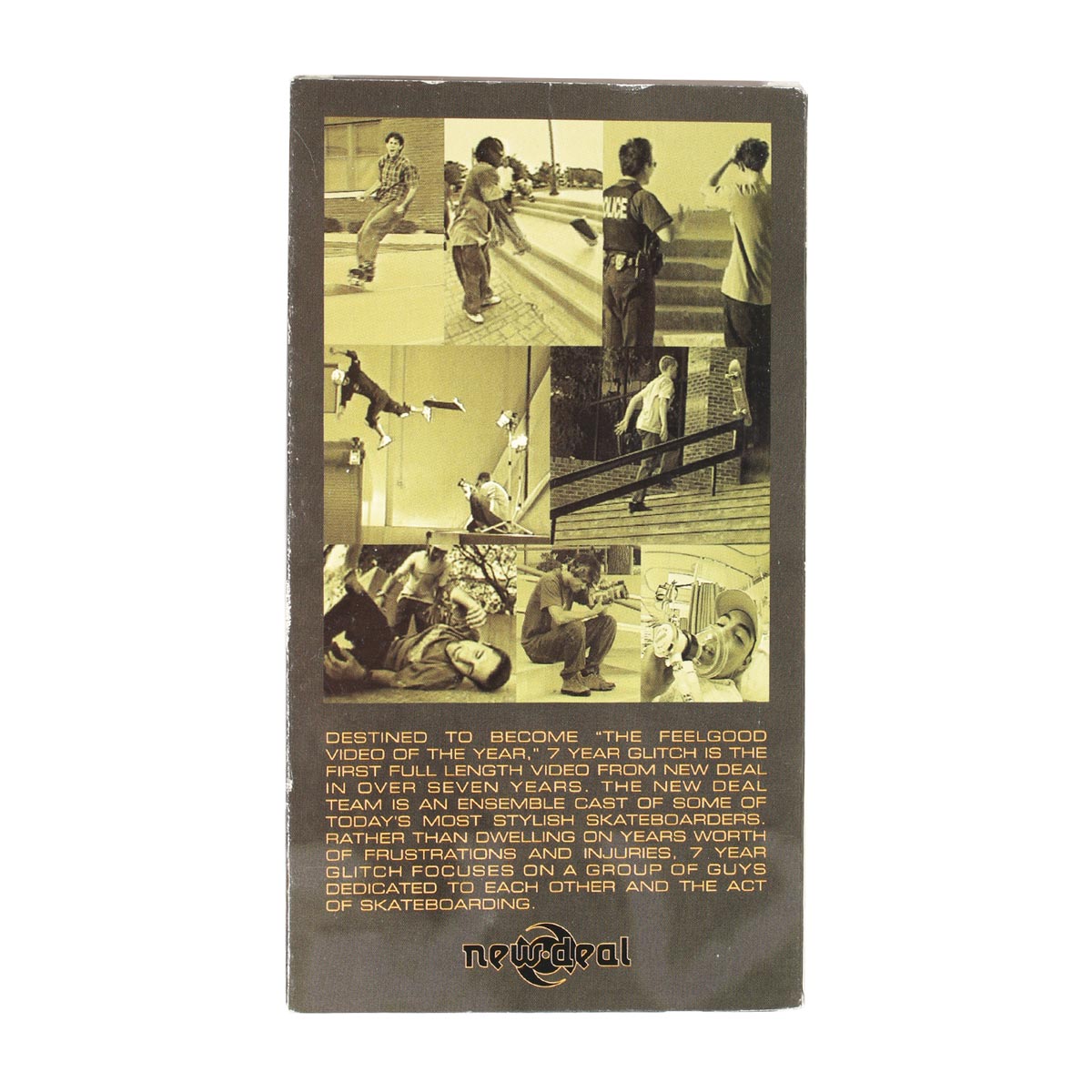 New Deal 7 Year Glitch videocassetta VHS skate vintage