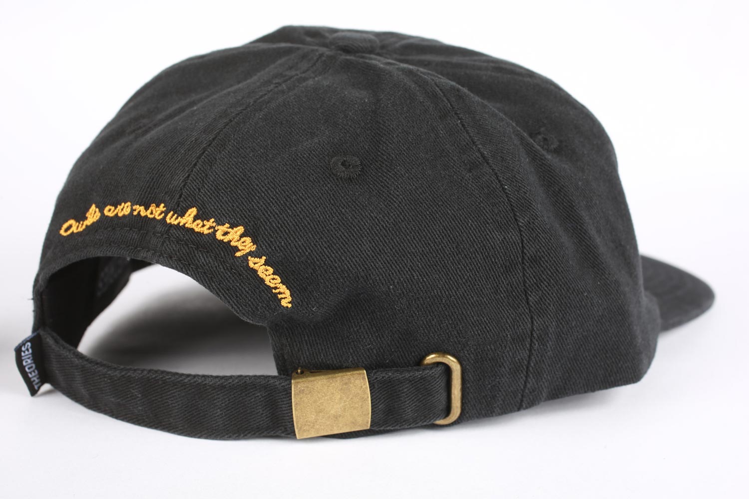 Theories Not What They Seem cappello strapback nero cotone