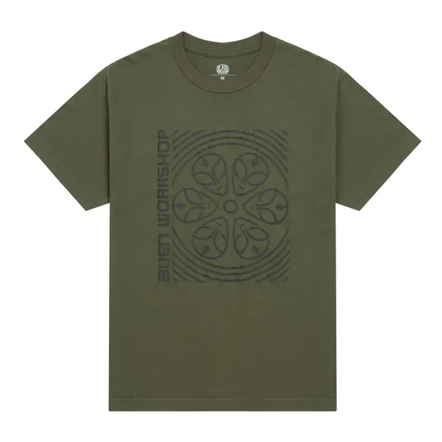 Alien Workshop Watcher maglietta verde fatigue cotone