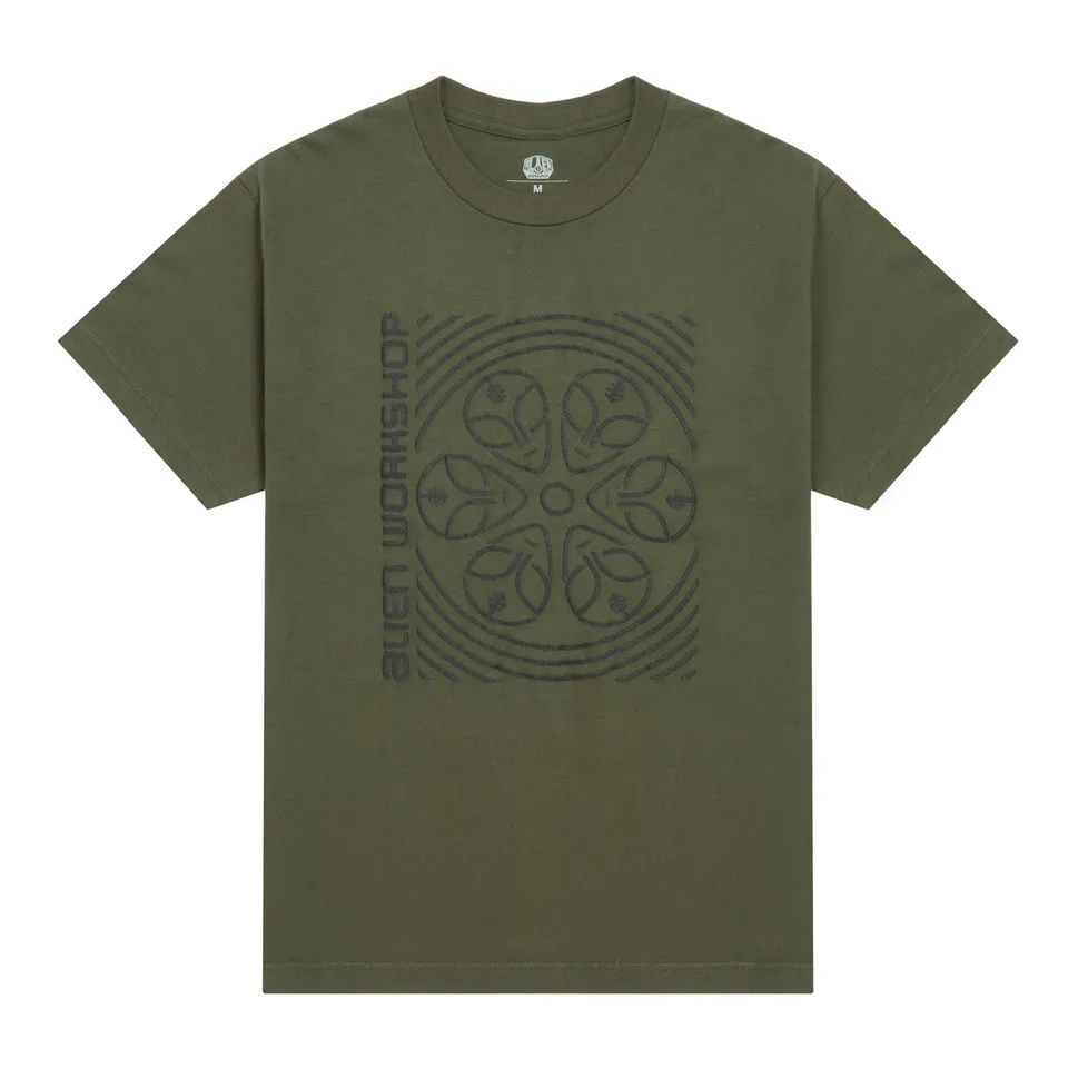 Alien Workshop Watcher maglietta verde fatigue cotone