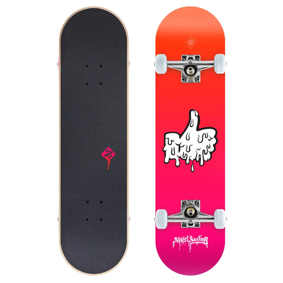 Street Surfing Street Skate 31" skateboard Melting Hand acero