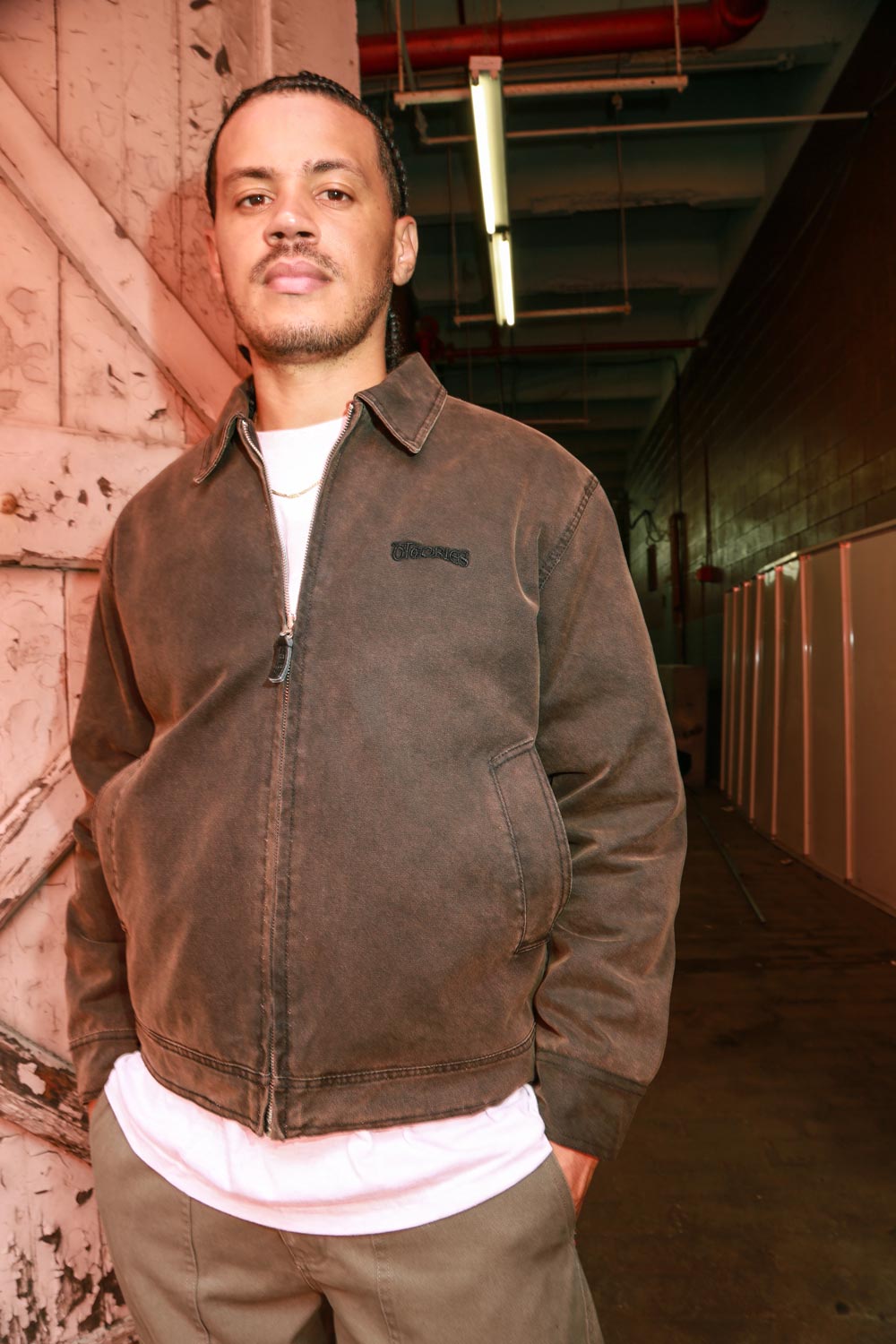 Theories Carpenter Work Jacket giacca washed copper
