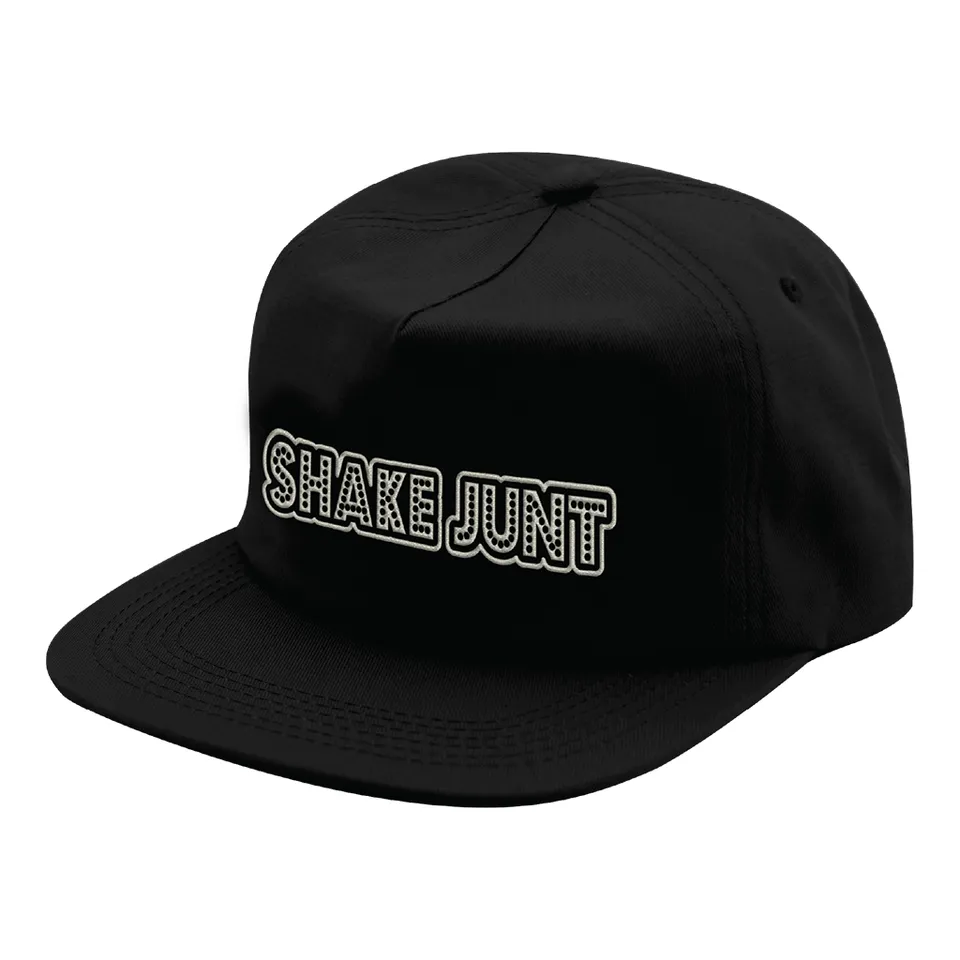Shake Junt Stretch Logo cappellino snapback nero 5 pannelli