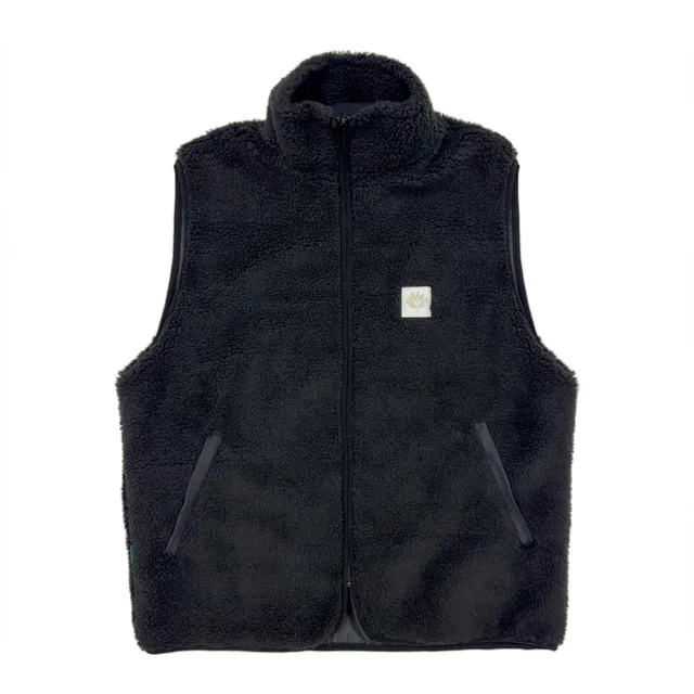 Magenta Norte Gilet Sherpa Nero Taglia M Logo Piccolo