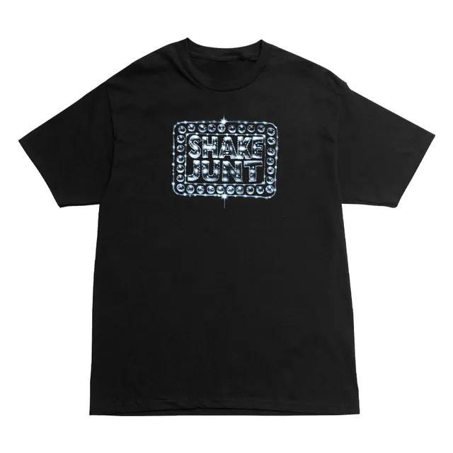 Shake Junt Box Logo Gal maglietta nera cotone