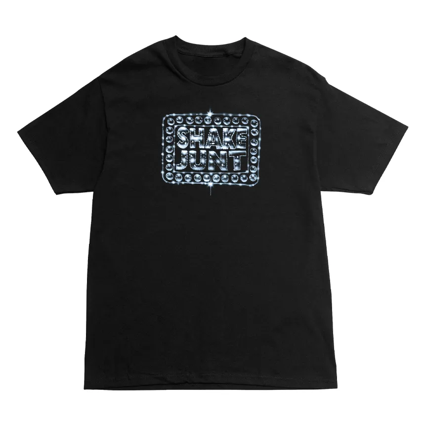 Shake Junt Box Logo Gal maglietta nera cotone