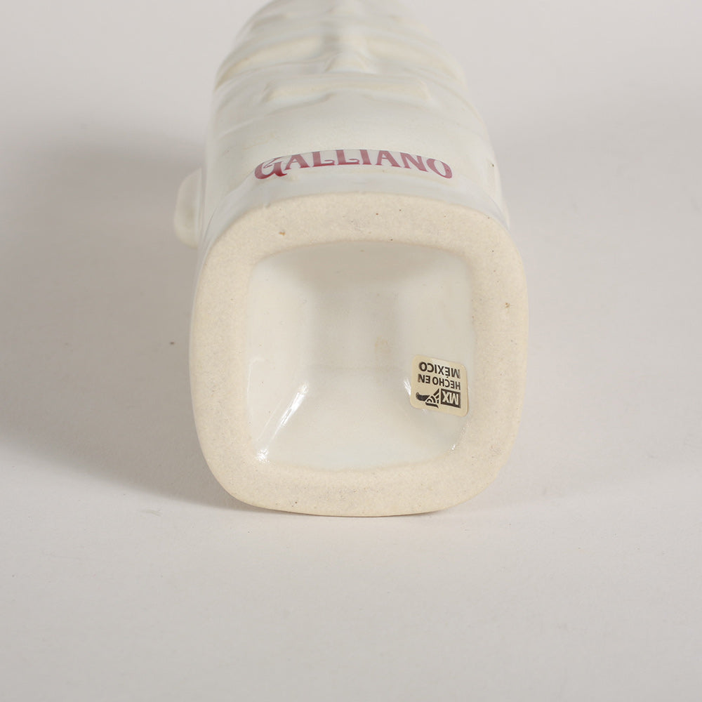 Galliano Moai tazza tiki ceramica bianca vintage