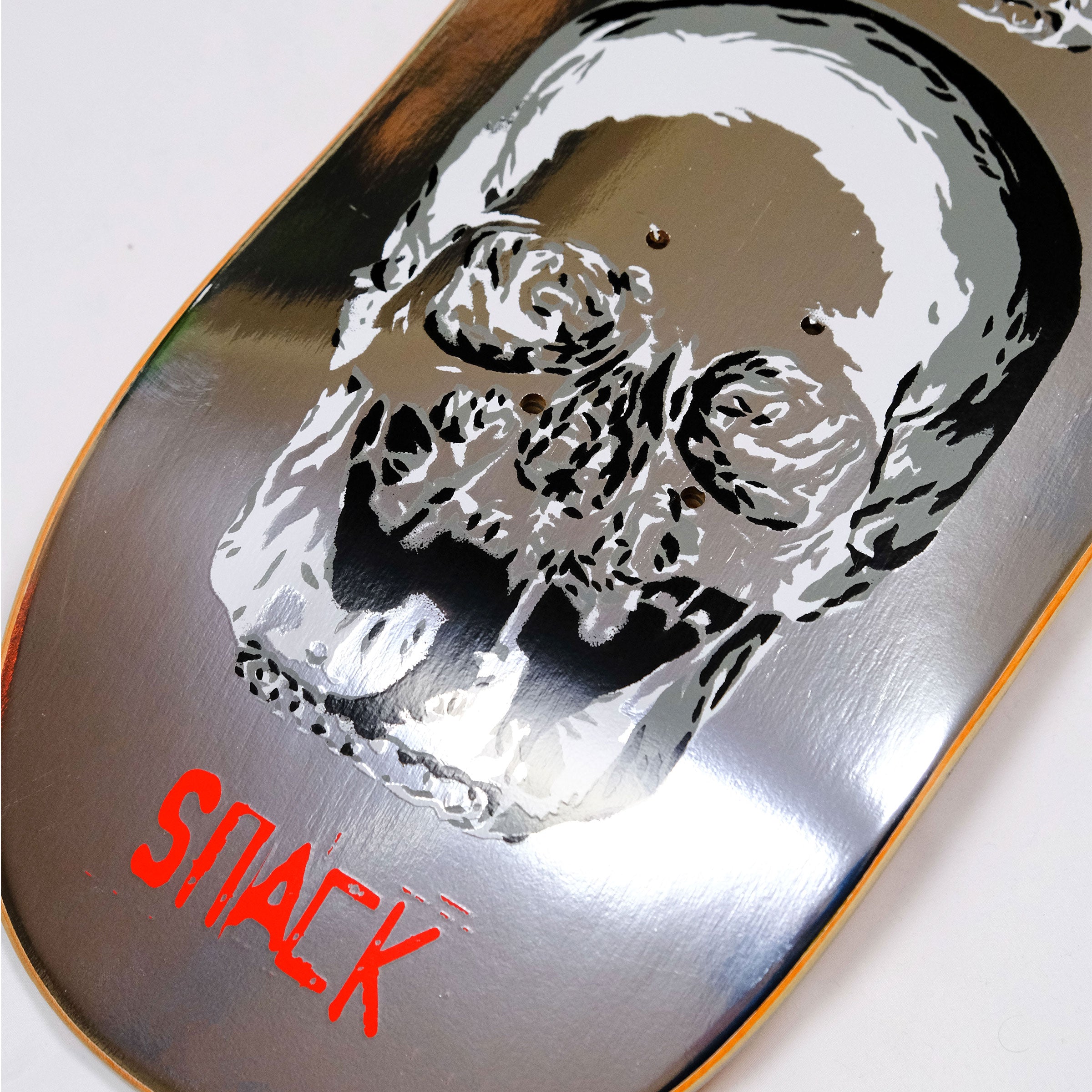 Snack Skateboarding Booonesaw tavola argento riflettente