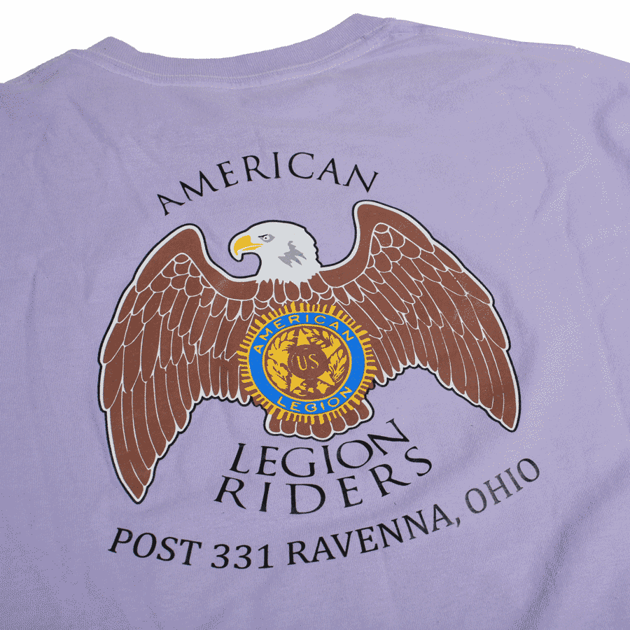 American Legion Ohio t-shirt vintage lavanda XXL cotone