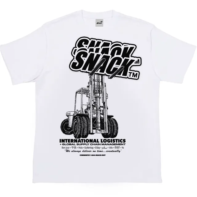 Snack Forklift Certified t-shirt bianca M cotone pesante