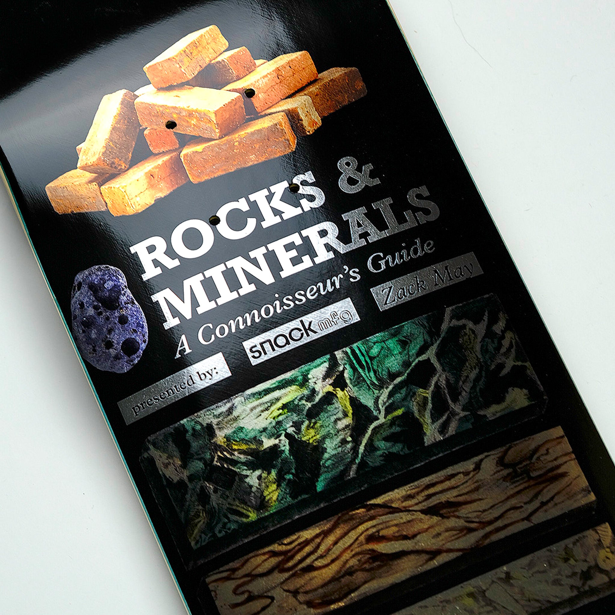 Snack May Rocks and Minerals tavola skate 8.25 acero