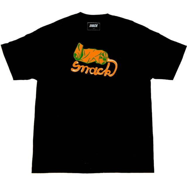 Snack Squeeze t-shirt nera cotone