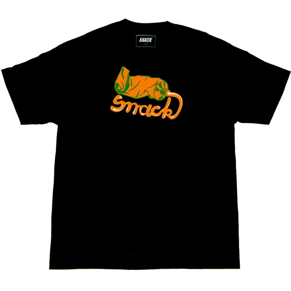 Snack Squeeze t-shirt nera cotone