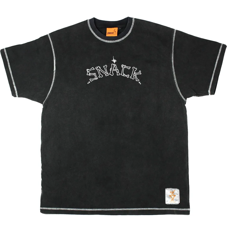 Snack Bones t-shirt cotone pesante oversize
