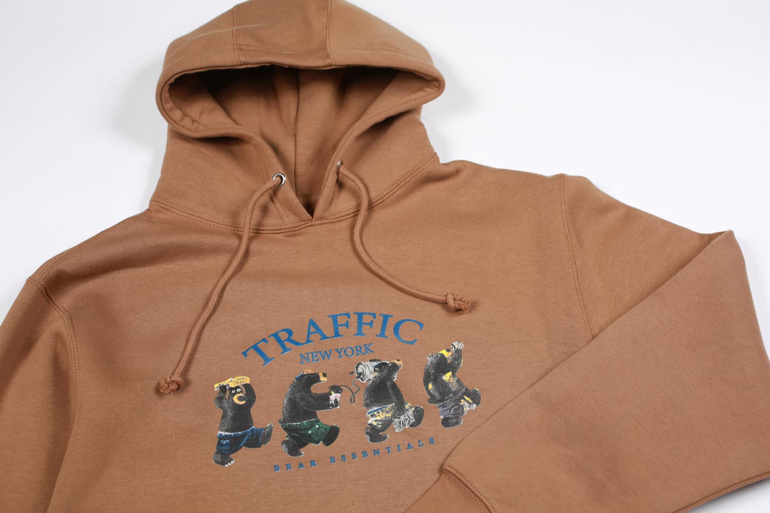 Traffic Bear Essentials felpa cappuccio pecan