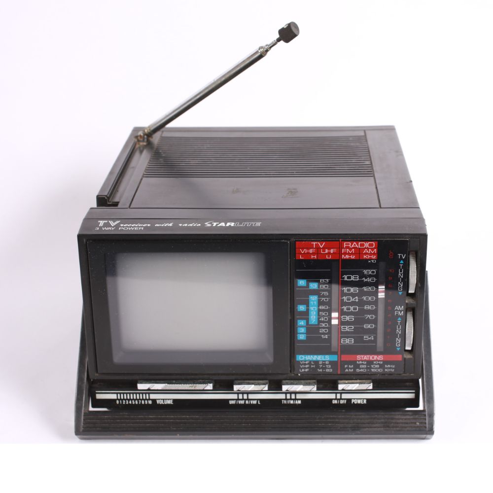 Starlite TV836 mini tv portatile radio 1989 display