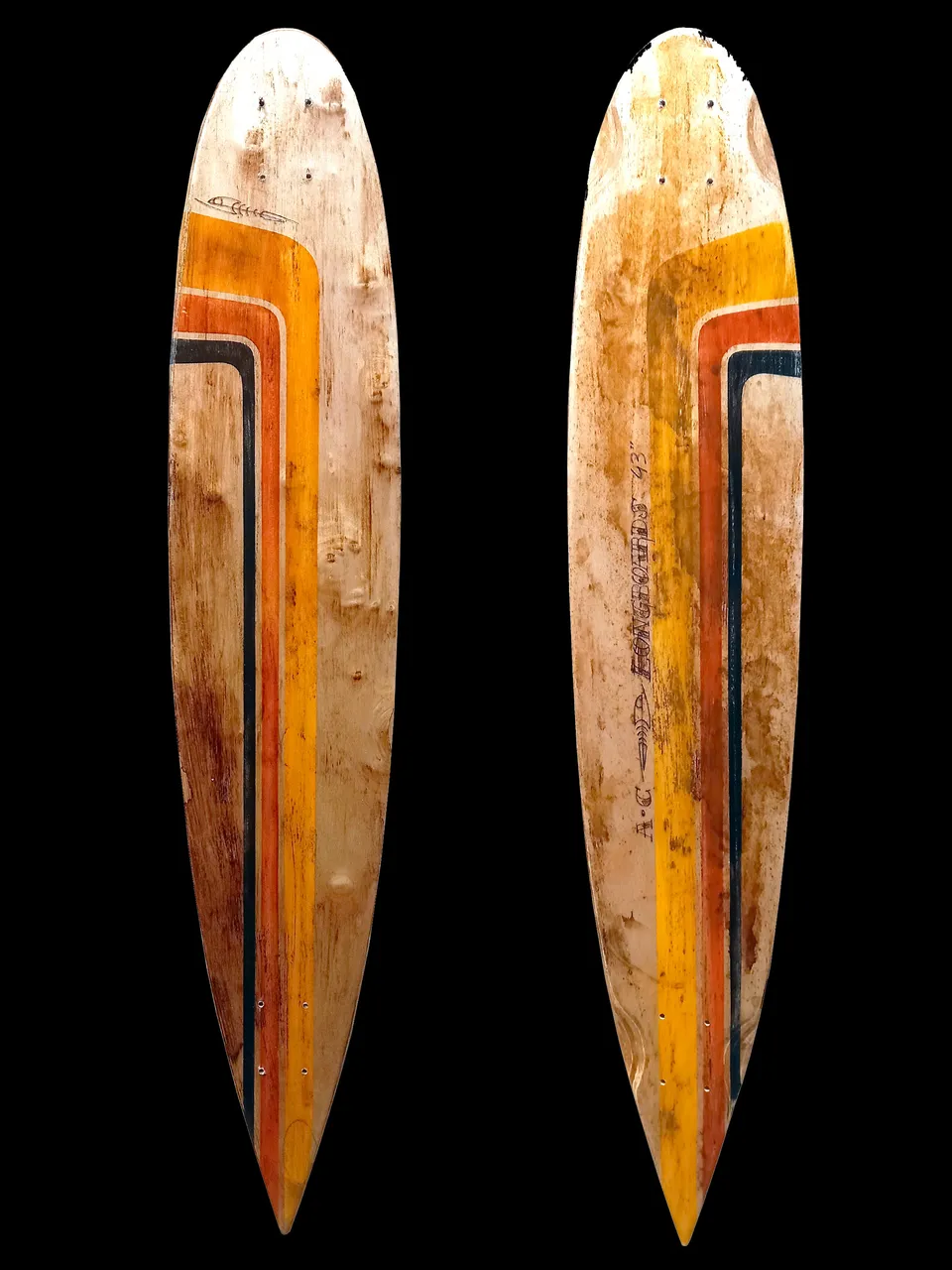 AC Longboards Old Lines longboard pintail 43,3" betulla