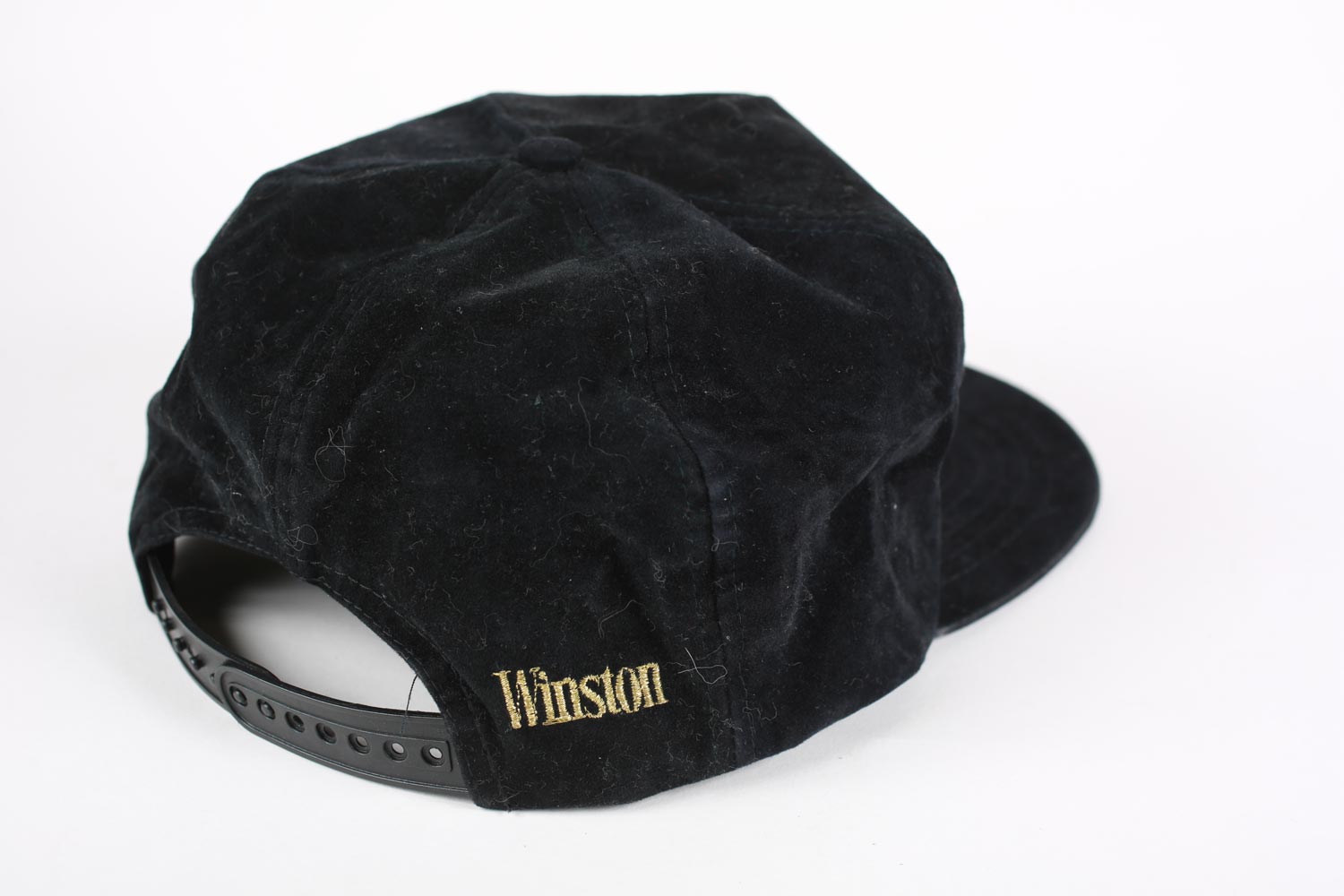 Winston cappellino snapback nero ricamato vintage