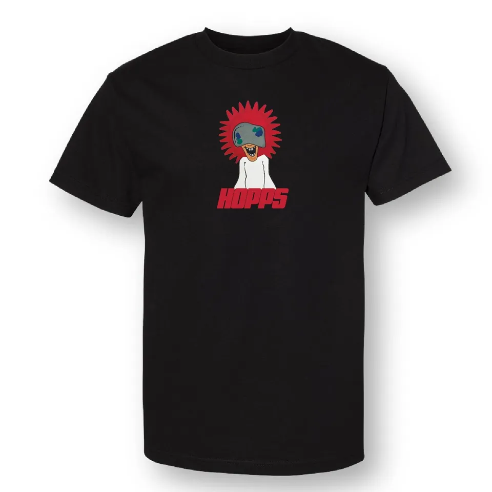 Hopps Starburst Kid t-shirt nera cotone pesante