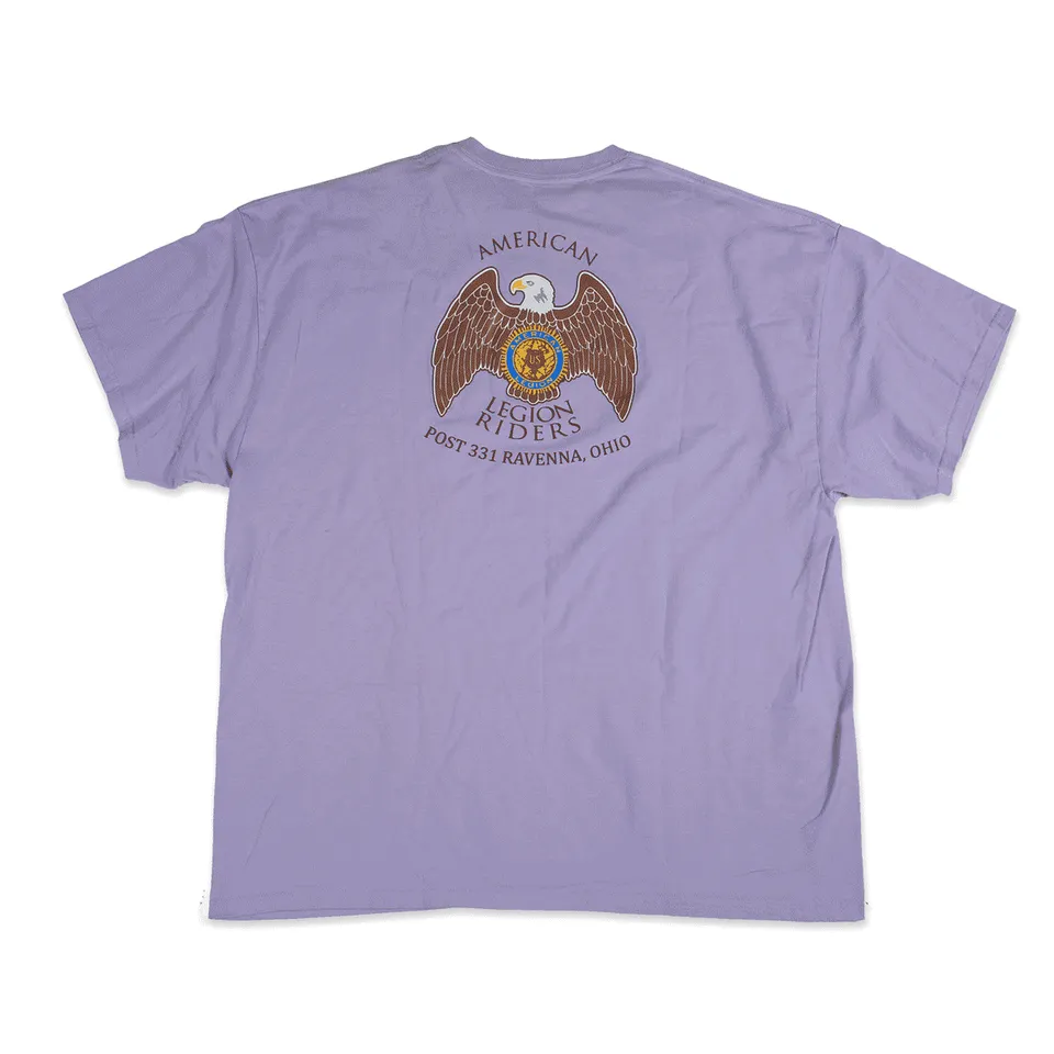 American Legion Ohio t-shirt vintage lavanda XXL cotone