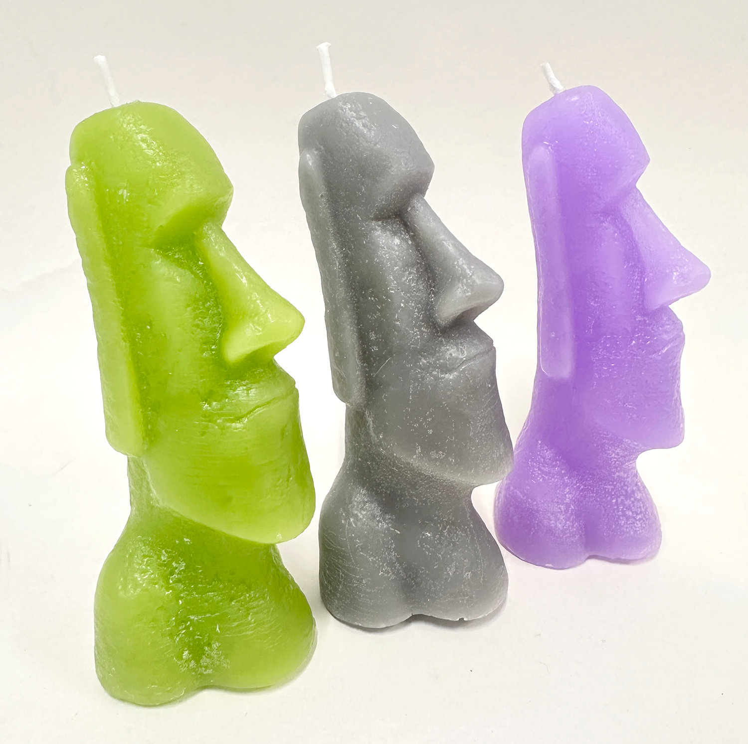Theories Easter Island Moai cera skate candela cera d'api